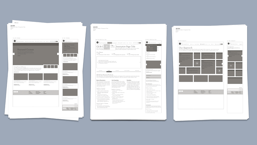 GE Wireframes