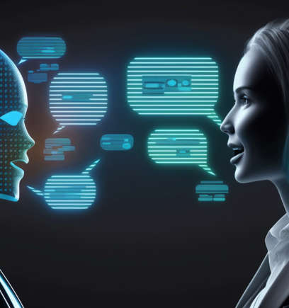AI converses with human