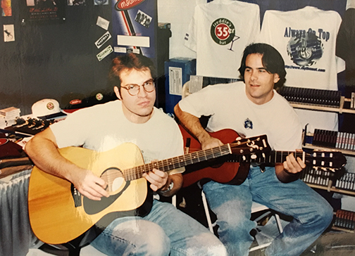 RhythmNet founders Peter Bohenek and Craig Cooke back in 1996.