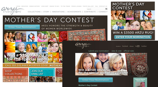 ARZU Mother's Day online campaign