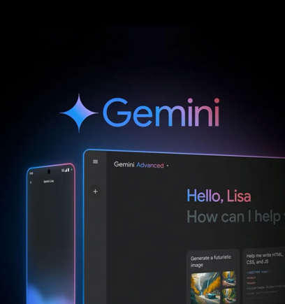 Google Gemini's home page