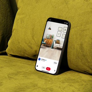 COREtect on mobile on sofa